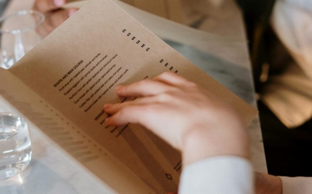 menu knowledge teaching
